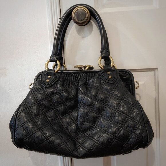 Marc Jacobs 2005 "Stam" Black Quilted Leather Bag, Made in Italy - Picture 15 of 15